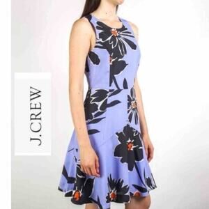 J Crew Floral Aline Fit and Flare Dress